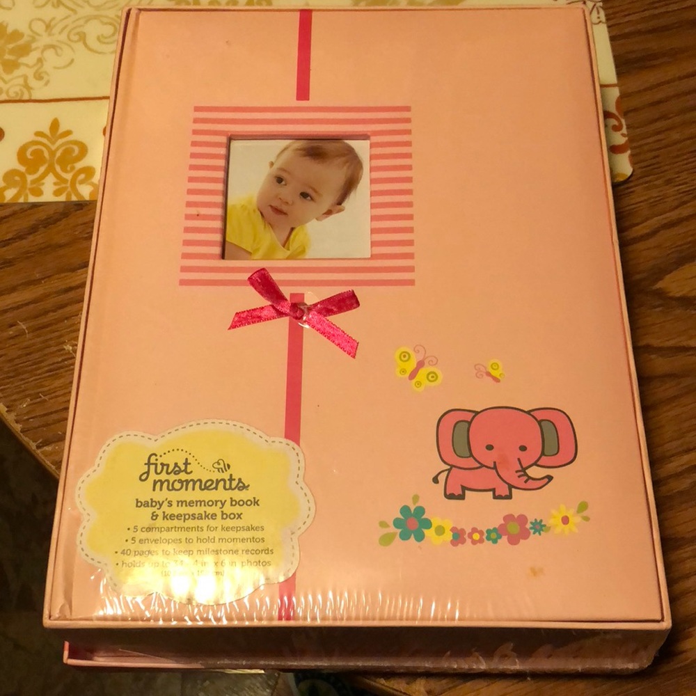 NWT Babies First Moments Memory Book/Keepsake Box